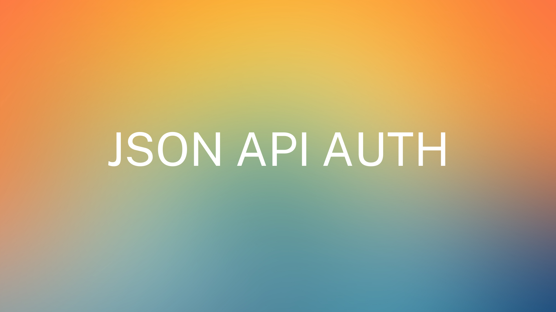 JSON API AUTH image thumbnail